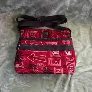 Brighton Live Love Travel Red crossbody / shoulder Bag